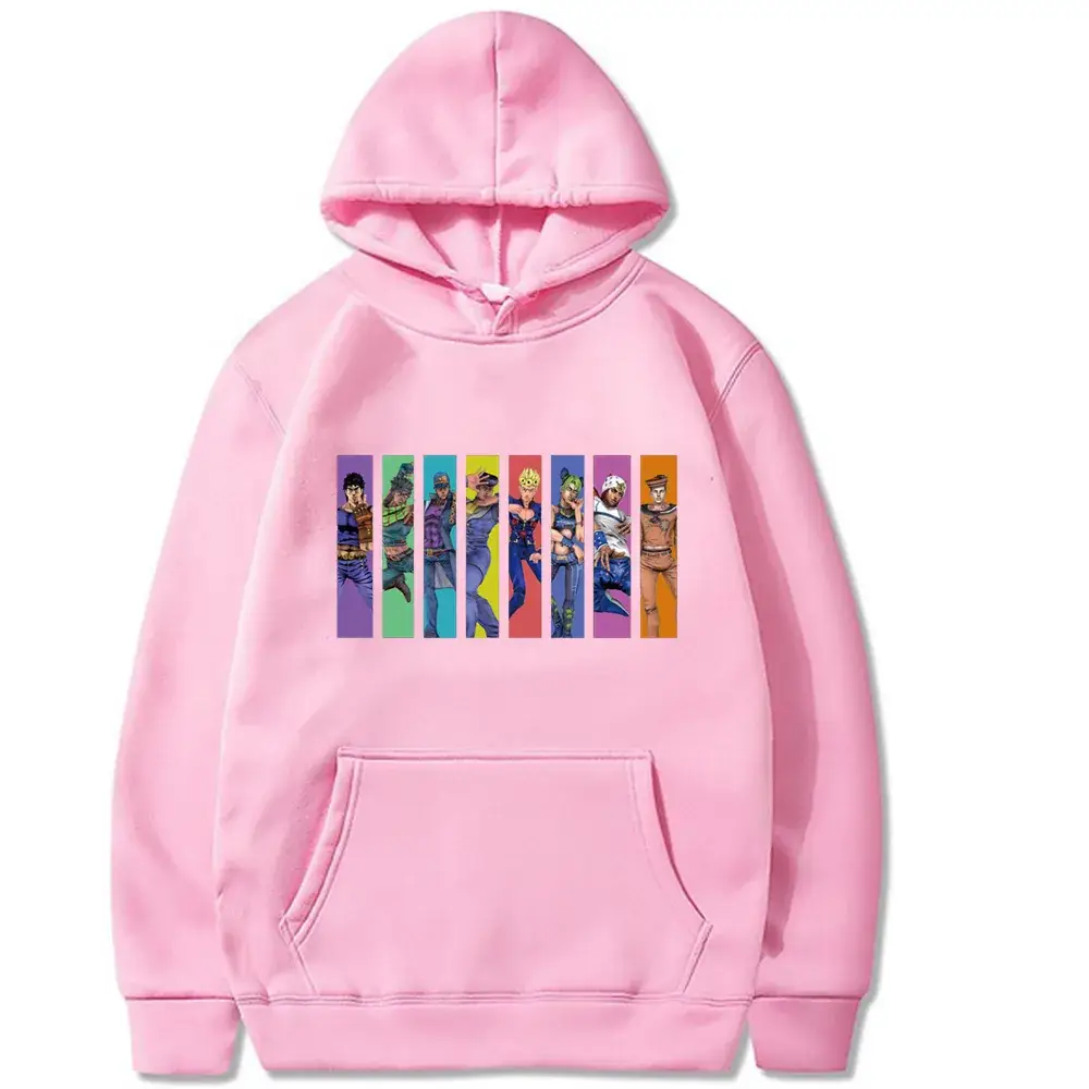 Yellow JOJO Comic Hoodie for Men Women - Image 18