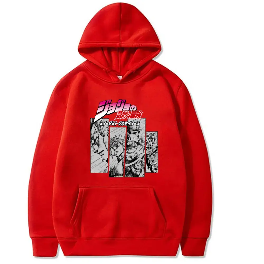 Yellow JOJO Comic Hoodie for Men Women - Image 3