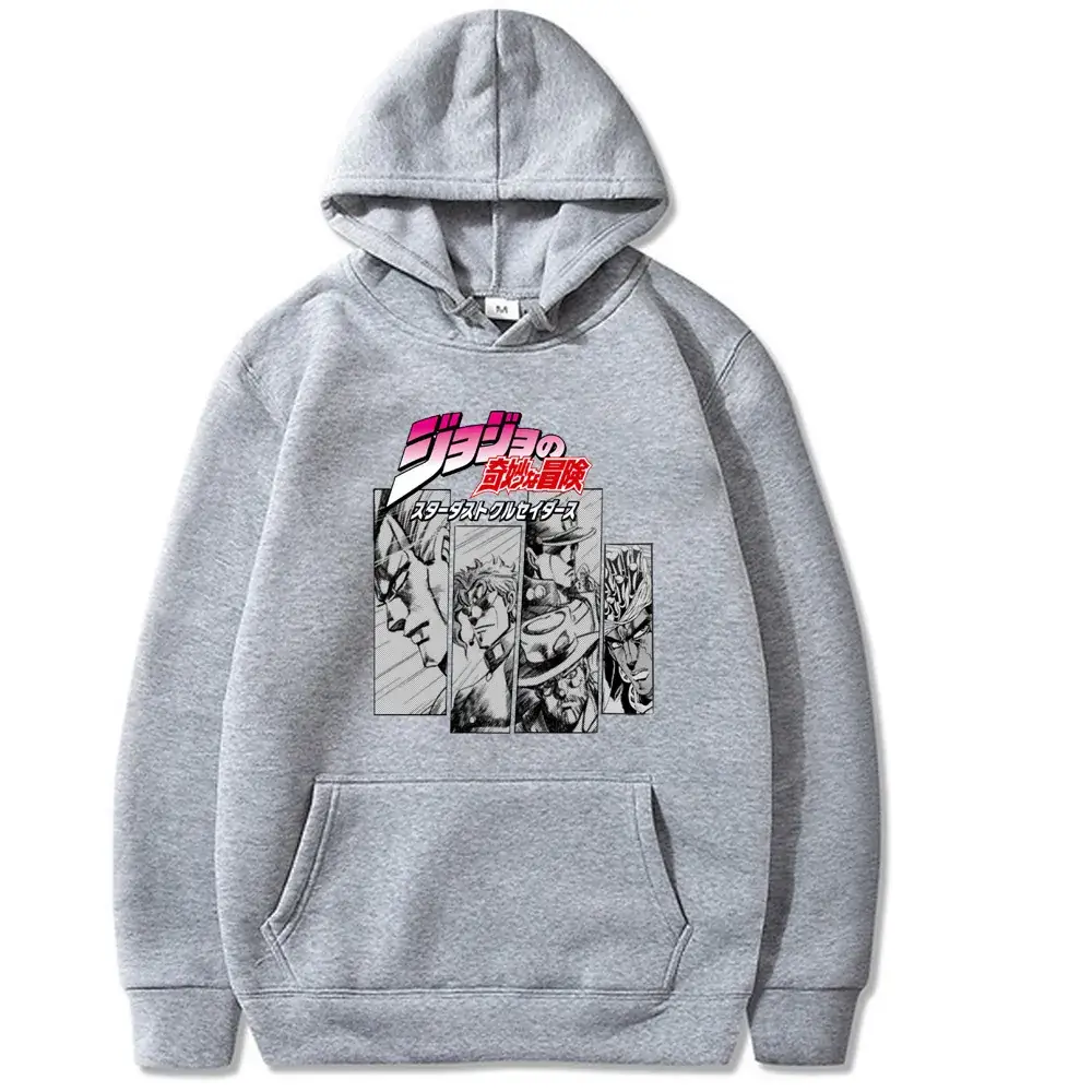 Yellow JOJO Comic Hoodie for Men Women - Image 4