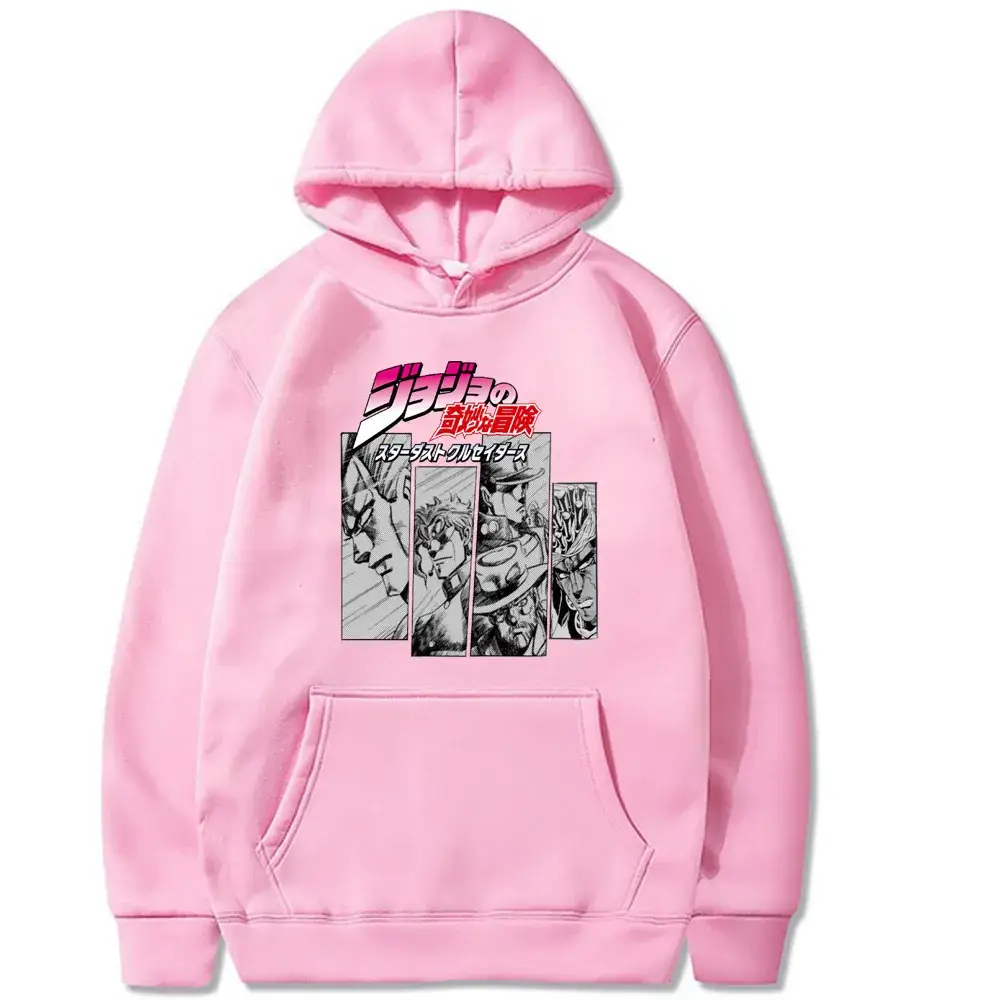 Yellow JOJO Comic Hoodie for Men Women - Image 6