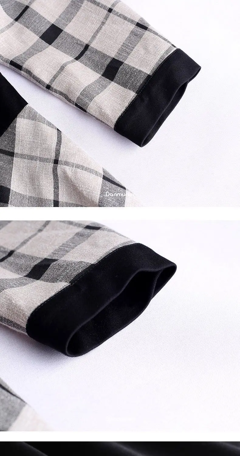 Women Western Plaid Skirt Dress Red Black Waist Slimming — feature 14