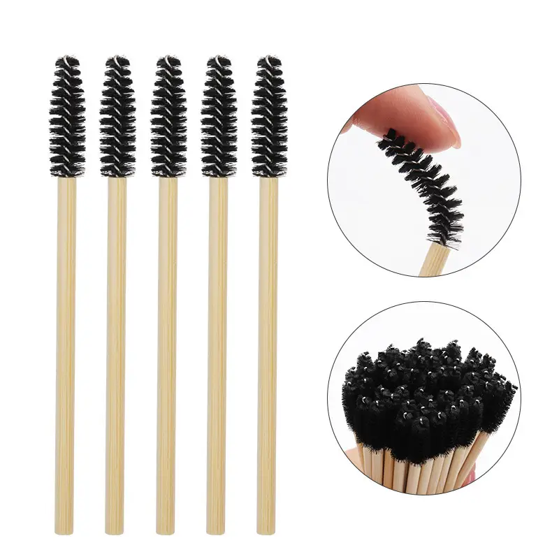 Bamboo Eyelash Brush Set for Hair & Eyebrow