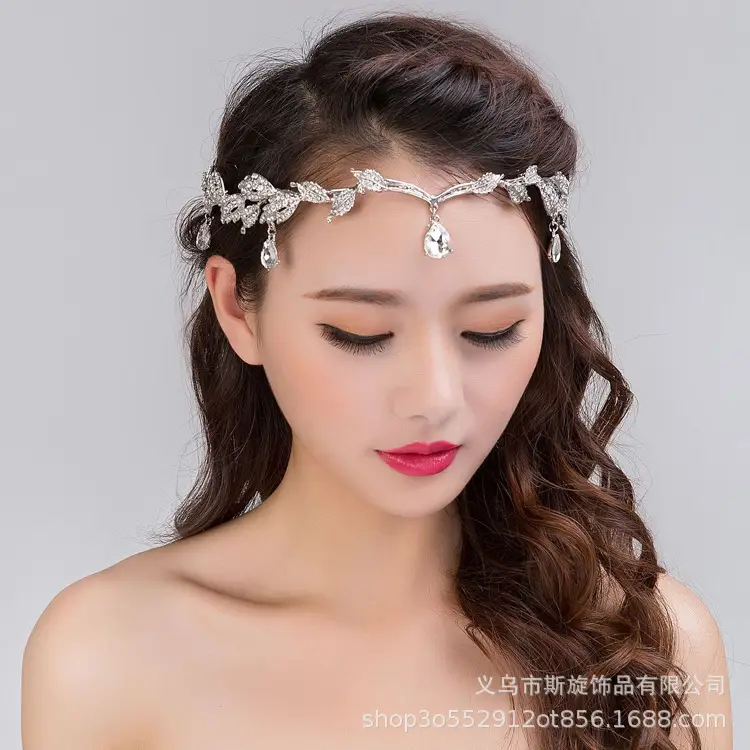 Korean Style Diamond Crown Updo Bridal Accessory - Image 9