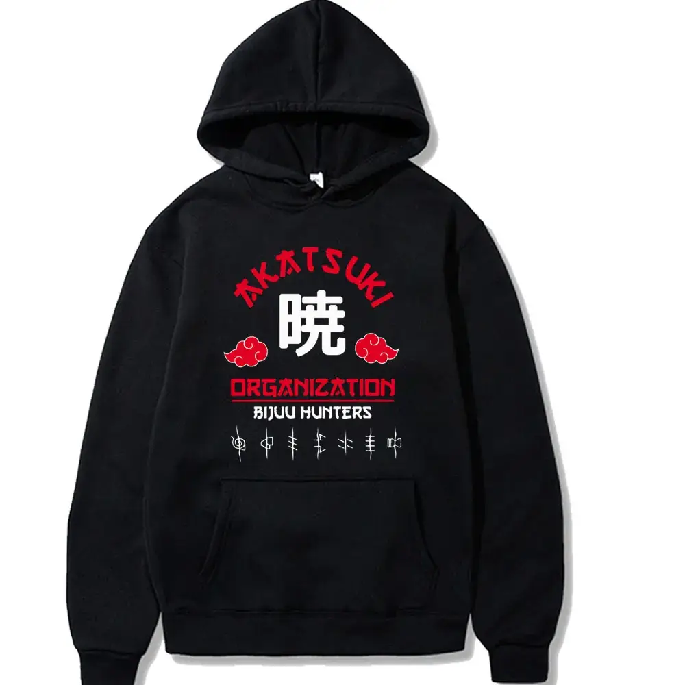 Naruto Organization Hoodie for Men Women Grey - Image 4
