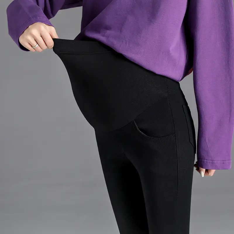 Black Long Leggings Winter Fit Large Size - Image 4