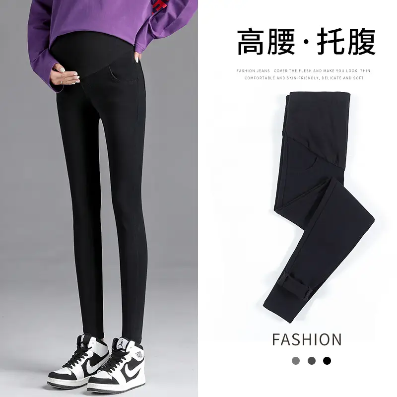Black Long Leggings Winter Fit Large Size - Image 5