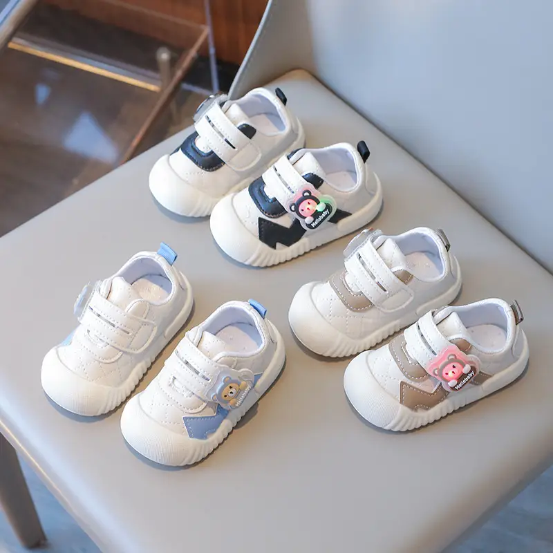 Baby Closed-Toe Sneakers with Velcro & Soft Sole