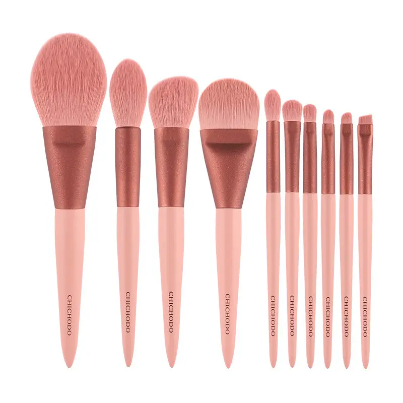 Cangzhou 10-Piece Makeup Brush Set with Animal Hair Brushes - Image 32