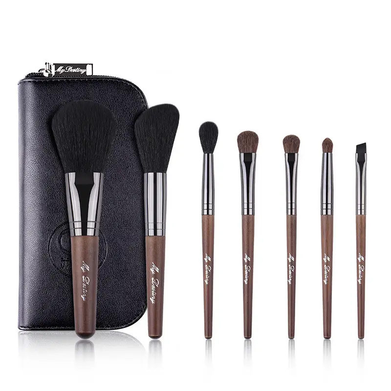 Cangzhou 10-Piece Makeup Brush Set with Animal Hair Brushes - Image 10