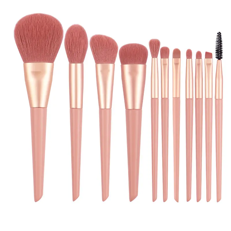 Cangzhou 10-Piece Makeup Brush Set with Animal Hair Brushes - Image 27
