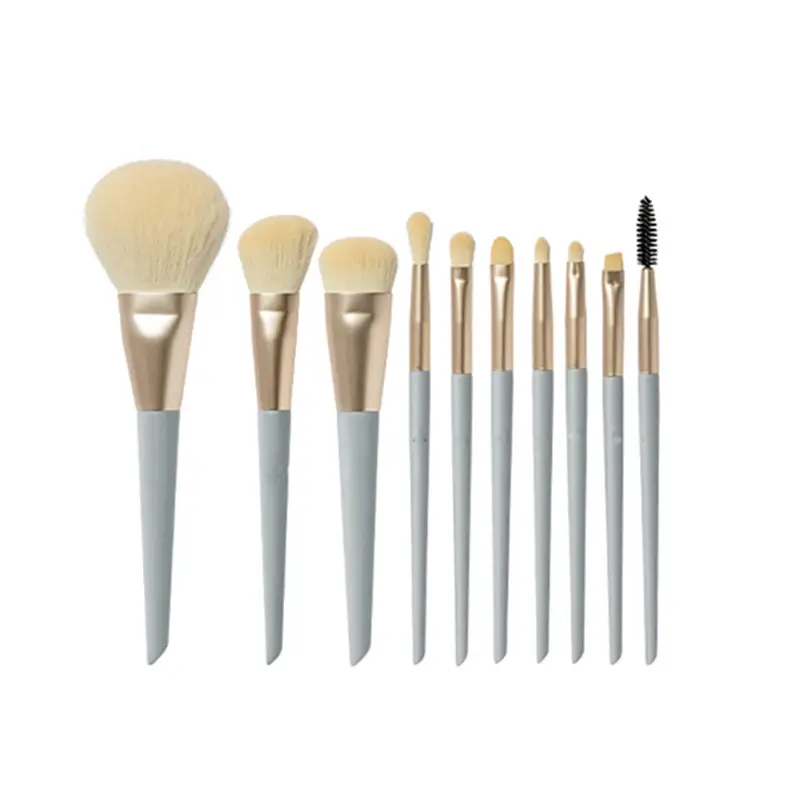 Cangzhou 10-Piece Makeup Brush Set with Animal Hair Brushes - Image 7
