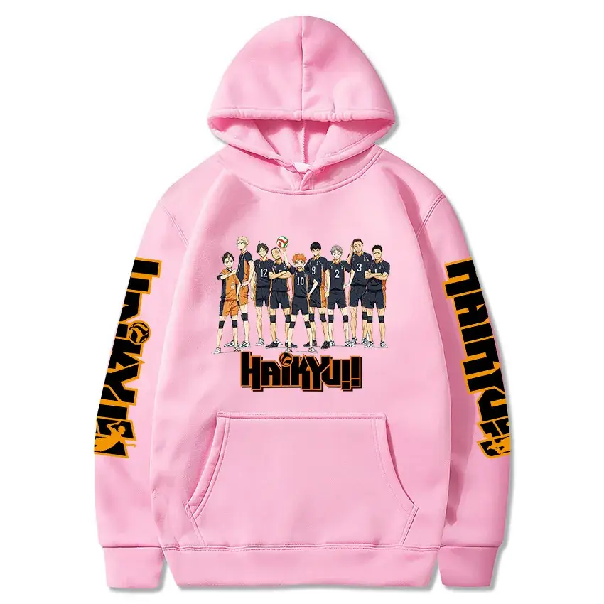 White Volleyball Team Graphic Hoodie for Youth - Image 6