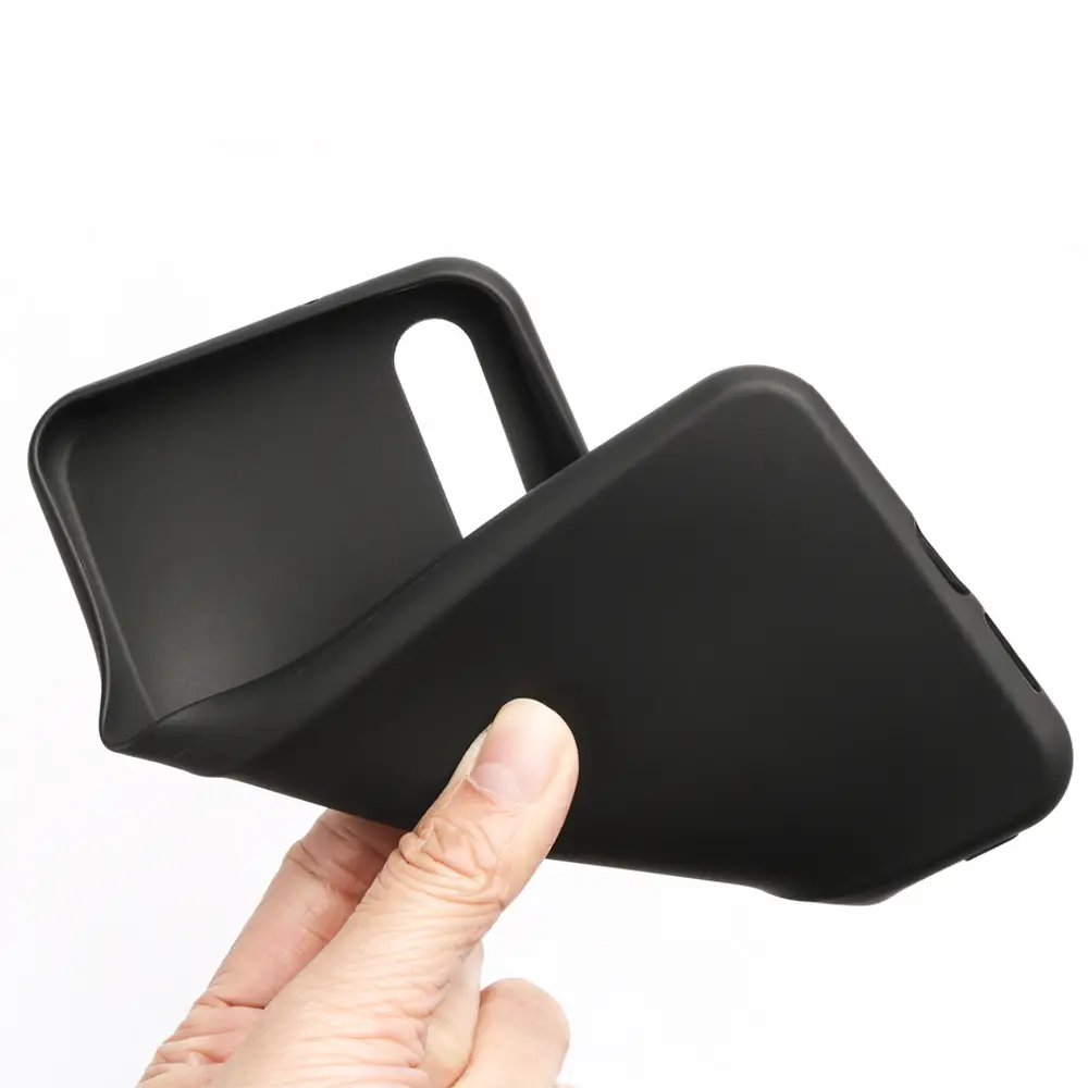 Frosted Tpu Leather Phone Case Black - Image 3