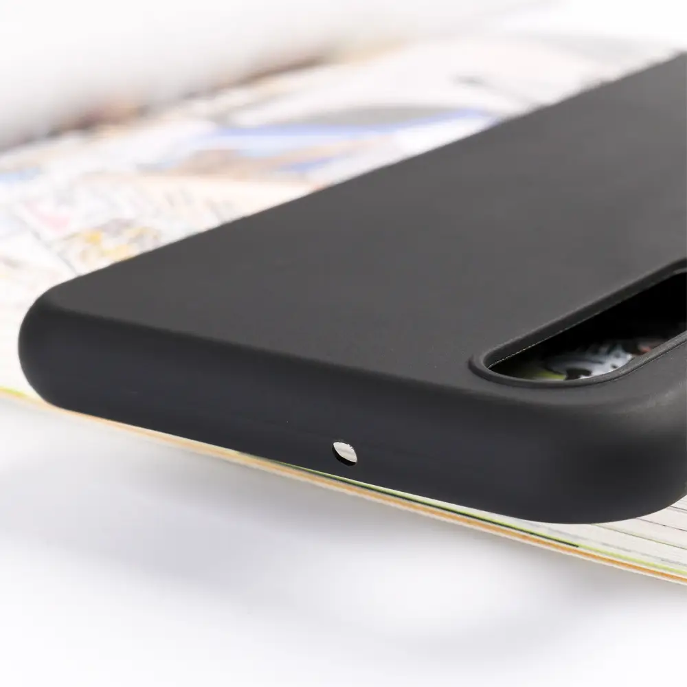 Frosted Tpu Leather Phone Case Black - Image 5