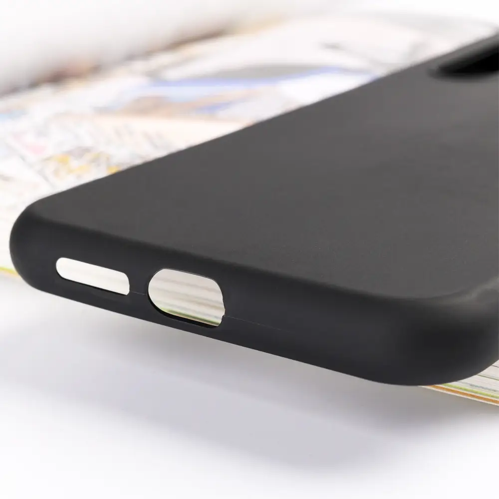 Frosted Tpu Leather Phone Case Black — feature 4