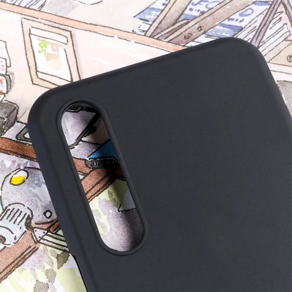 Frosted Tpu Leather Phone Case Black — feature 6