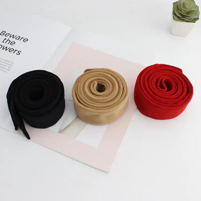 Women Woolen Belt Coat Black Round Buckle Wide Bow - Image 4