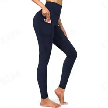 High-Elastic Printed Running Leggings Grey Xy493 - Image 8
