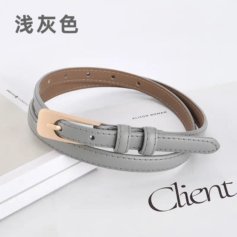 Women White Leather Belt Casual Wear - Image 9