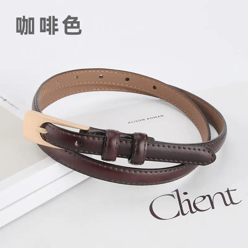 Women White Leather Belt Casual Wear - Image 10