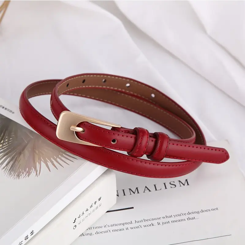 Women White Leather Belt Casual Wear - Image 4
