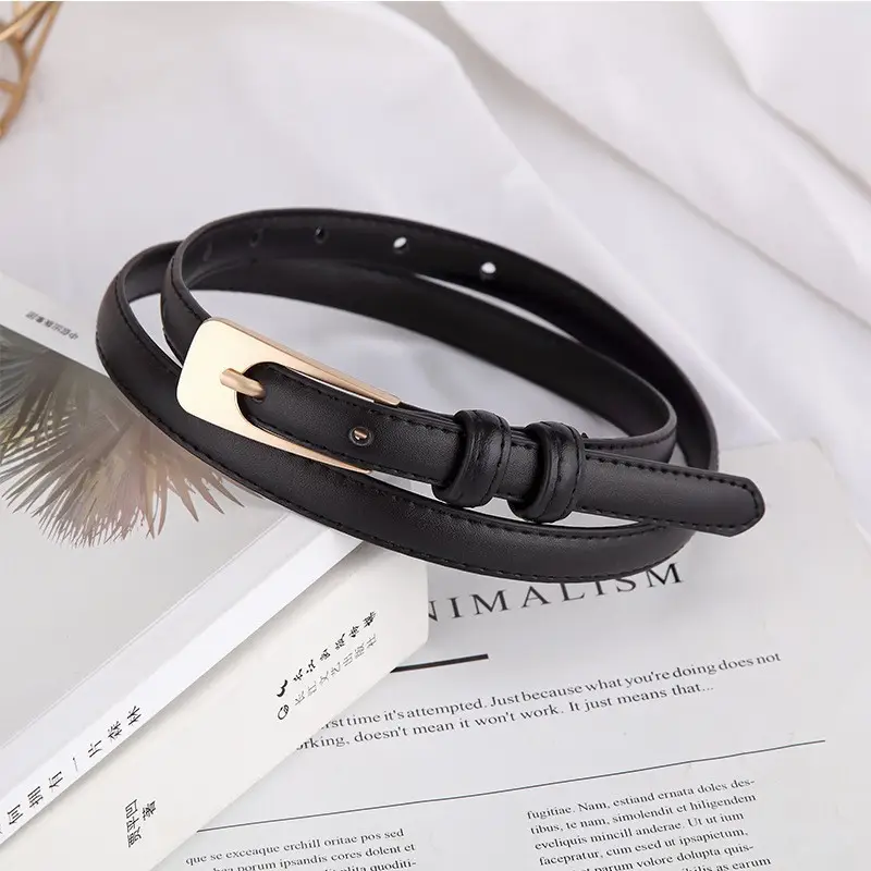 Women White Leather Belt Casual Wear - Image 5