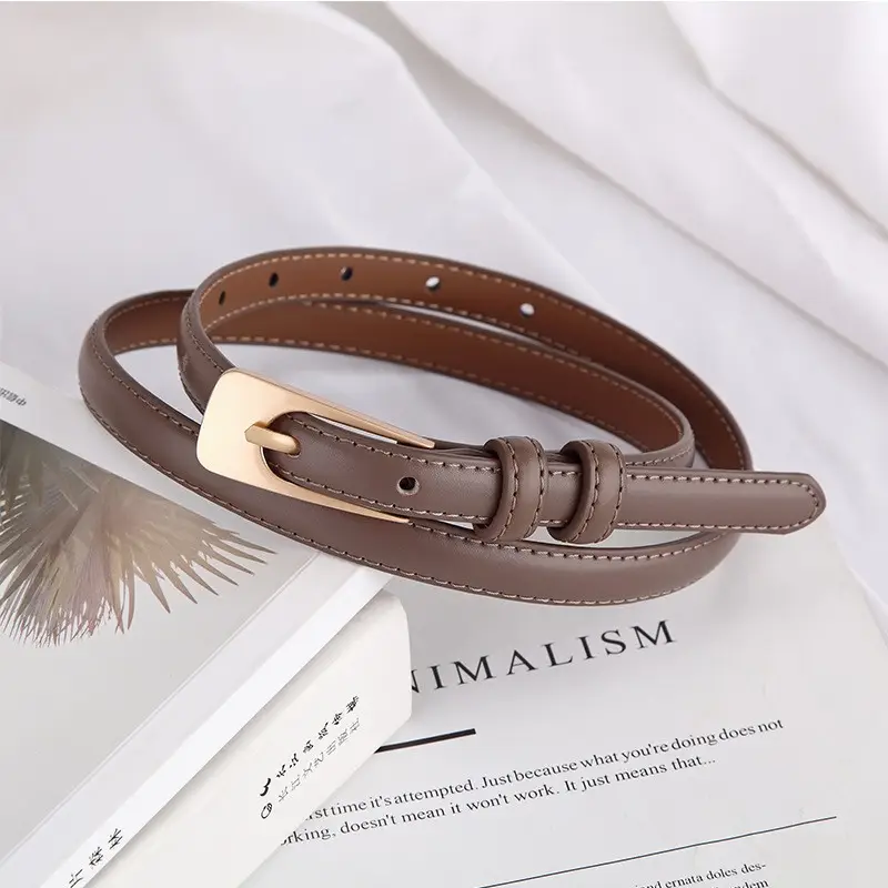 Women White Leather Belt Casual Wear - Image 6