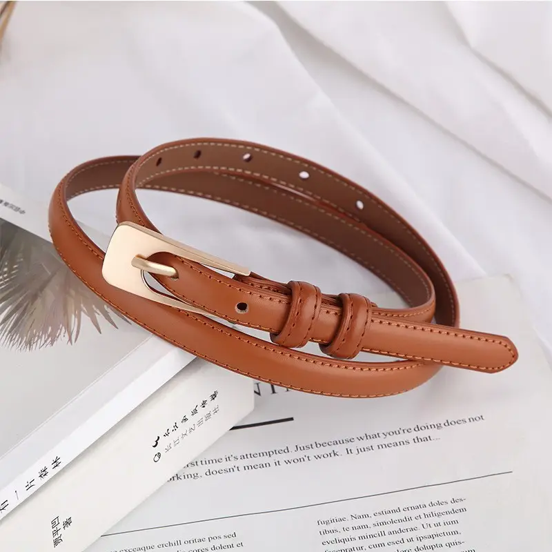 Women White Leather Belt Casual Wear - Image 7