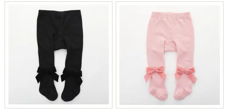 Velvet Bow Baby Tights European American Style — feature 12