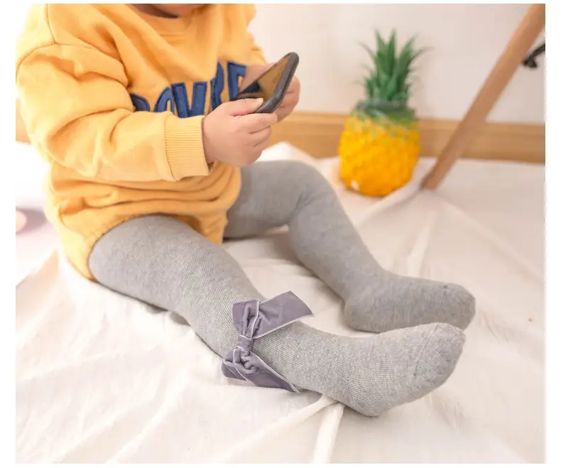 Velvet Bow Baby Tights European American Style — feature 20
