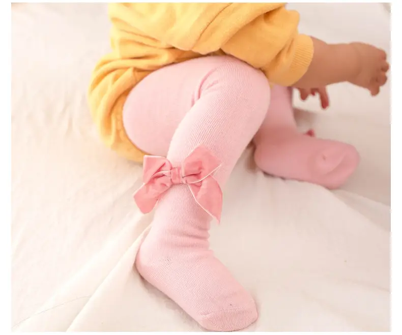 Velvet Bow Baby Tights European American Style — feature 25