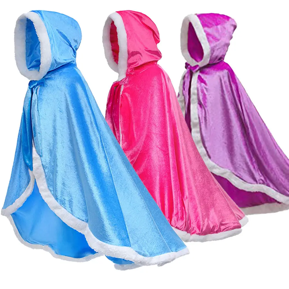 Red Frozen Aisha Princess Cape Shawl for Girls - Image 9