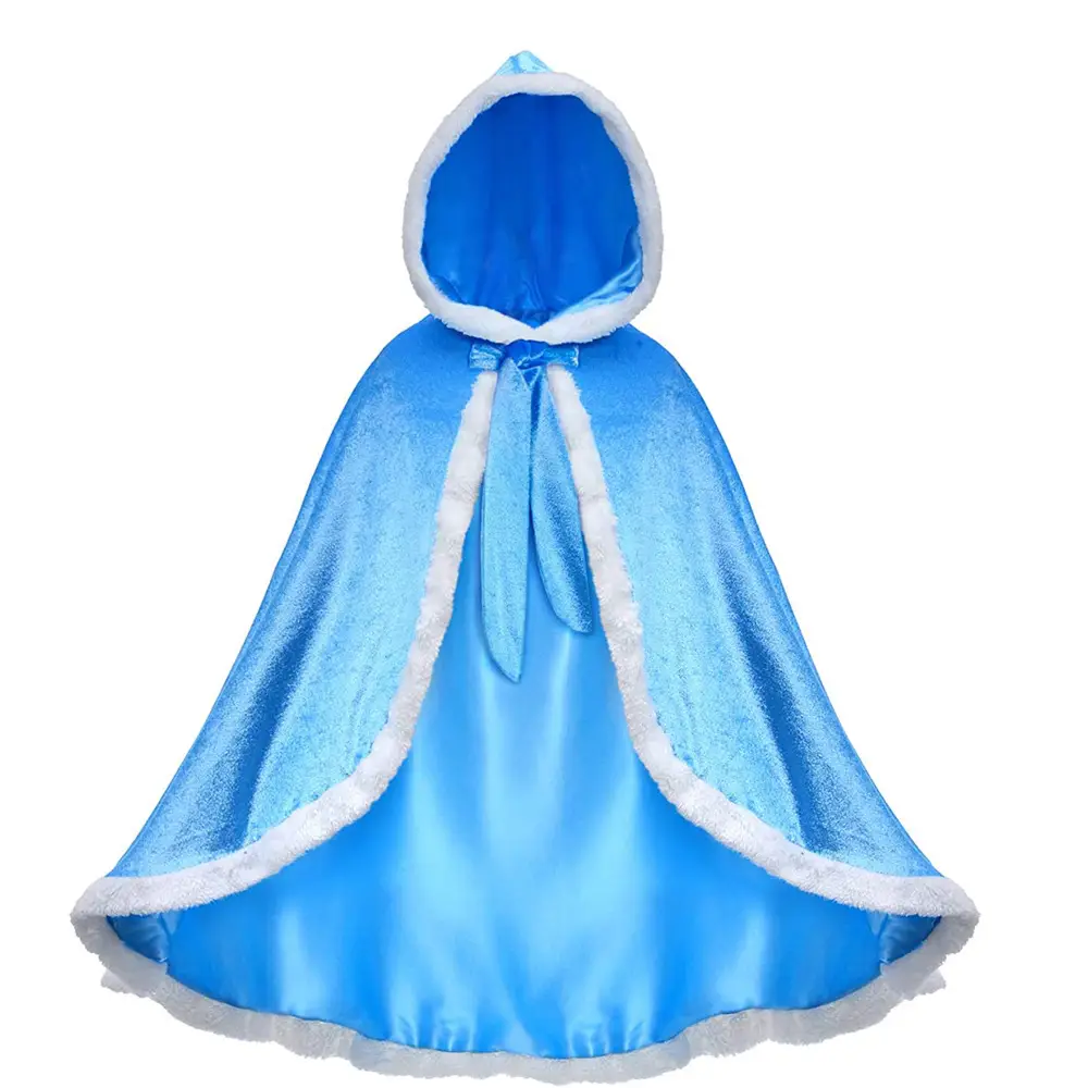 Red Frozen Aisha Princess Cape Shawl for Girls - Image 4