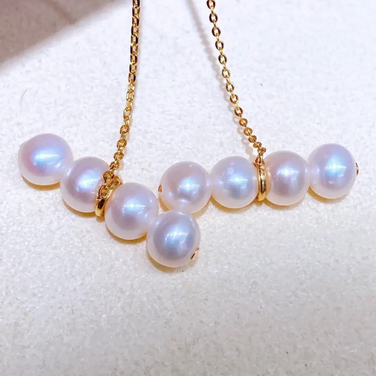 14K Gold Pearl Earrings Set for Women - Image 5