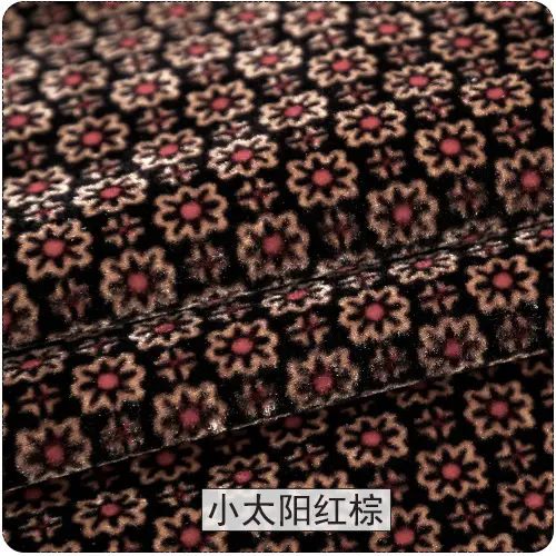 DIY Handmade Gold Velvet Simple Thickened Wear-Resistant Fabric Cotton Shoes Cotton Slippers Overalls Shoes Fabric