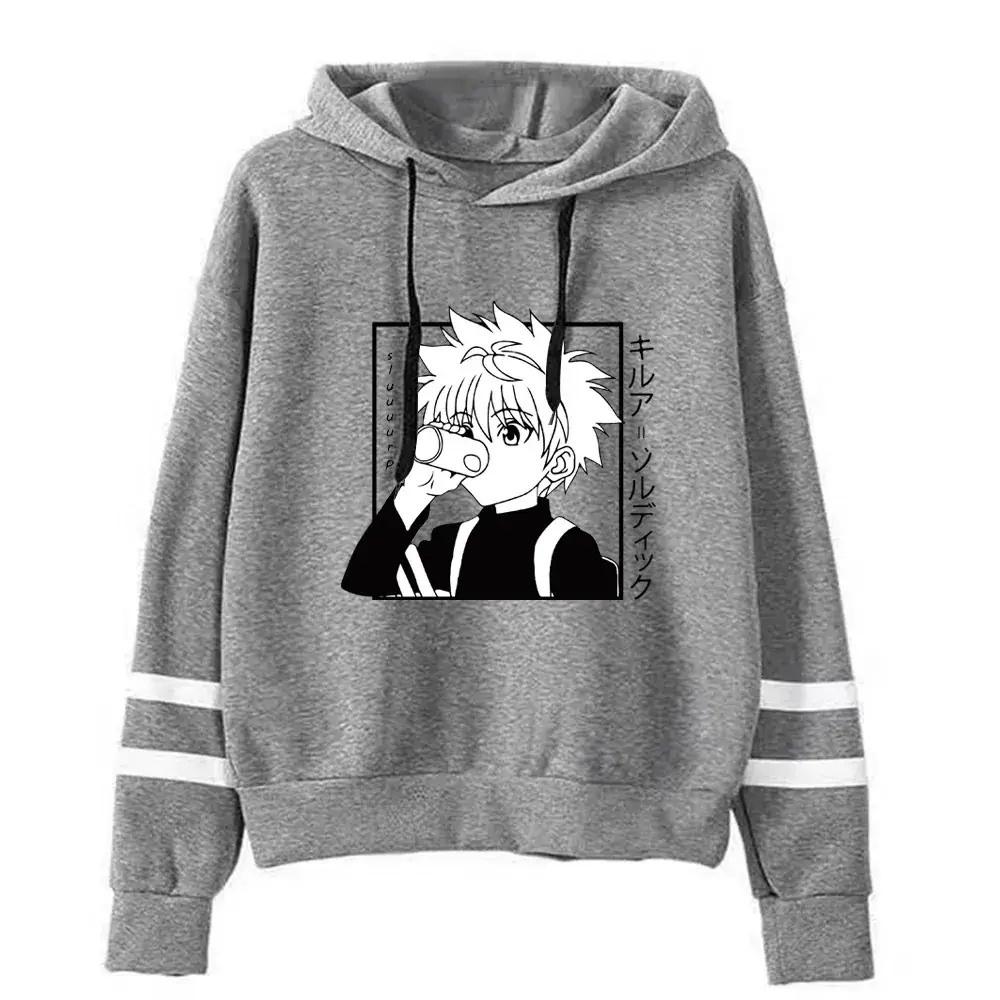 Men Black Cross Logo Hoodie Sweatshirt Fleece Lined Parallel Stripes - Image 2