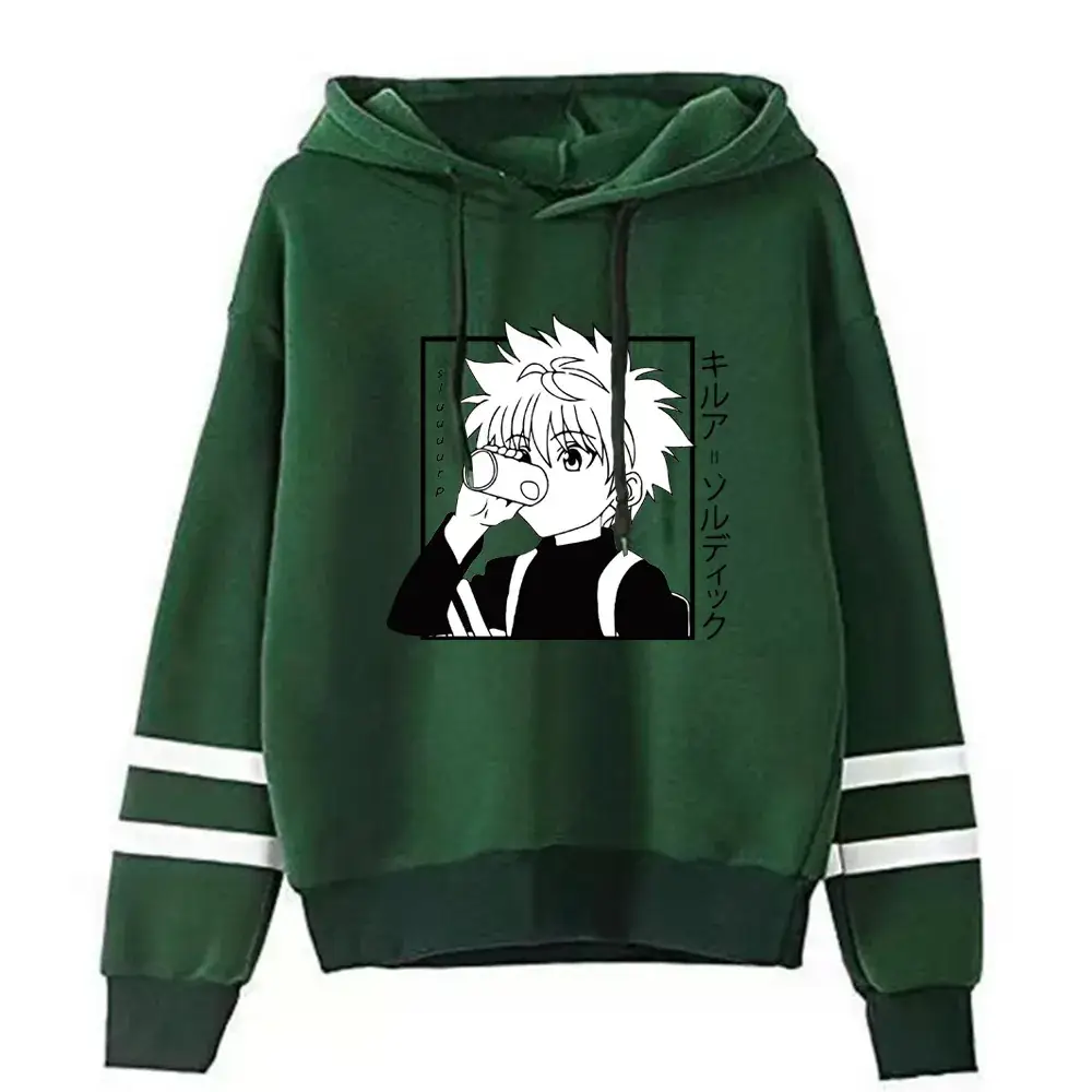 Men Black Cross Logo Hoodie Sweatshirt Fleece Lined Parallel Stripes - Image 4