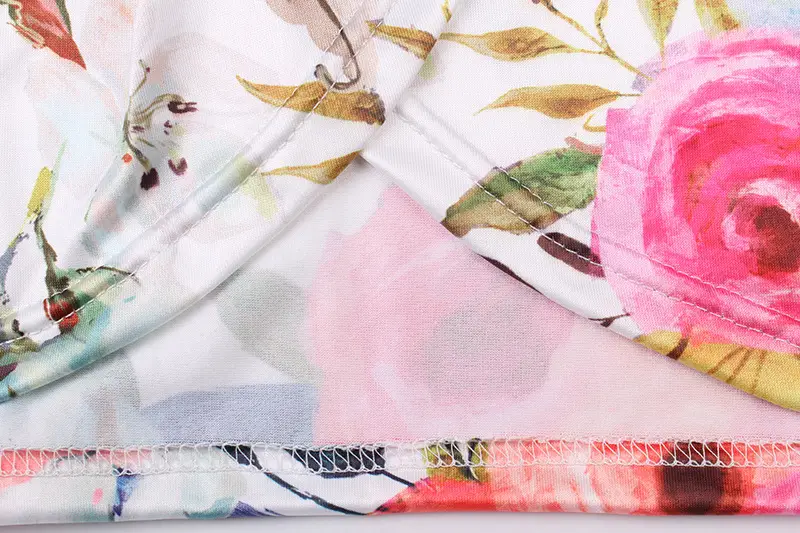 Women Printed One-shoulder Hip Skirt Dress Floral Spring Summer 2021 — feature 16