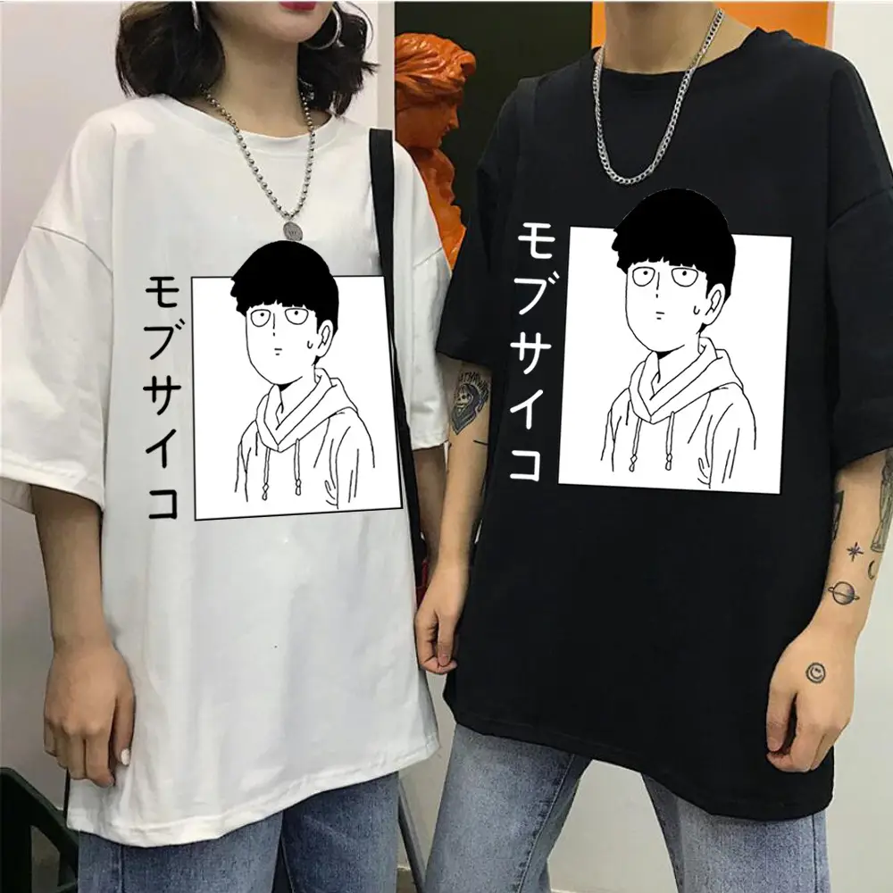Mob Psycho 100 T-Shirt Light Blue Casual Men Women - Image 11