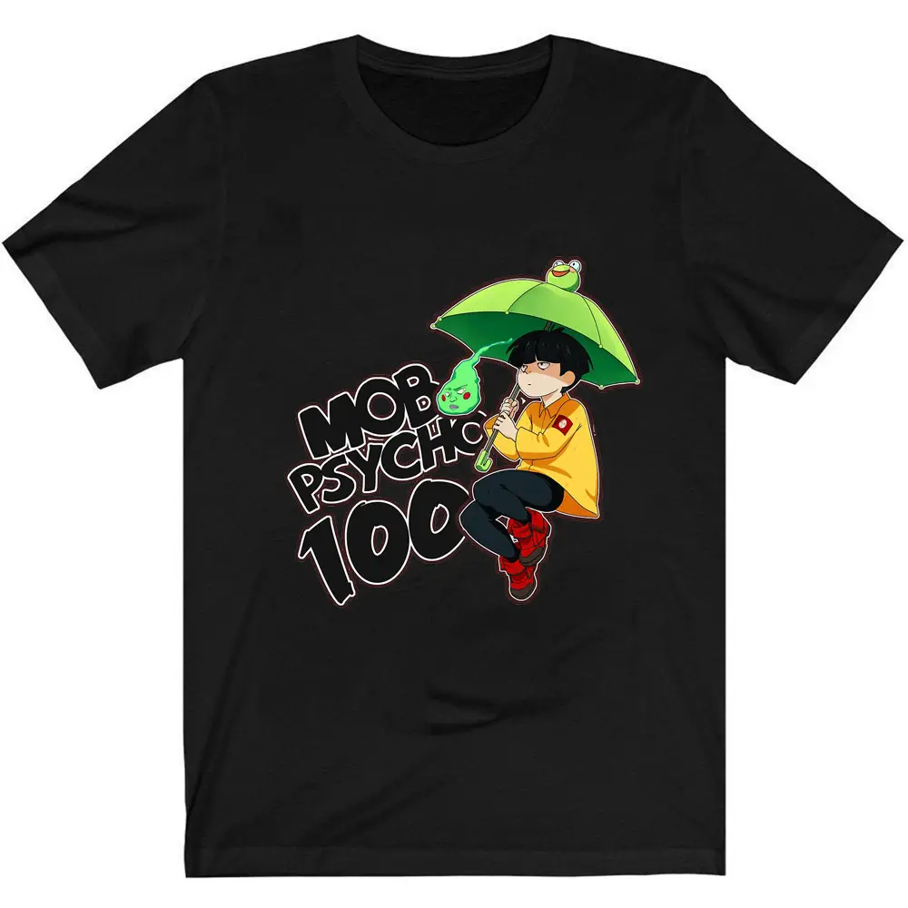 Mob Psycho 100 T-Shirt Light Blue Casual Men Women - Image 9