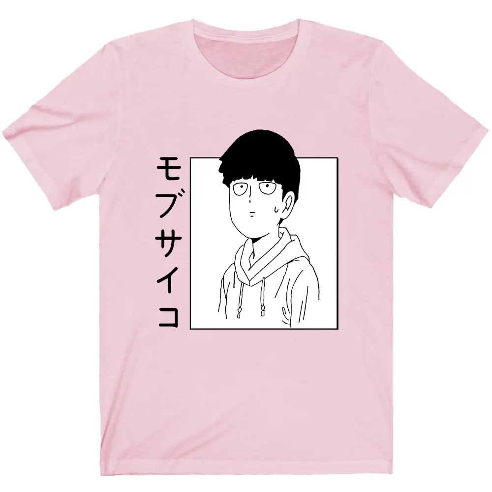 Mob Psycho 100 T-Shirt Light Blue Casual Men Women - Image 2