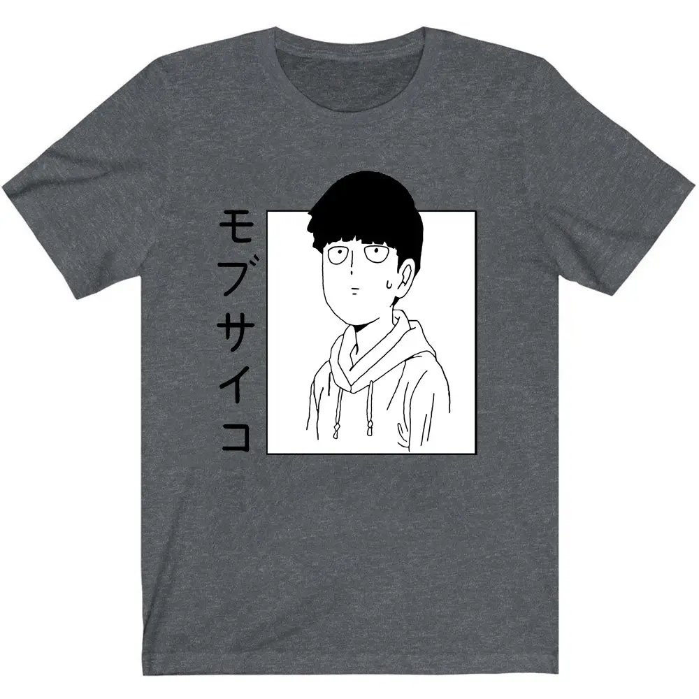 Mob Psycho 100 T-Shirt Light Blue Casual Men Women - Image 3