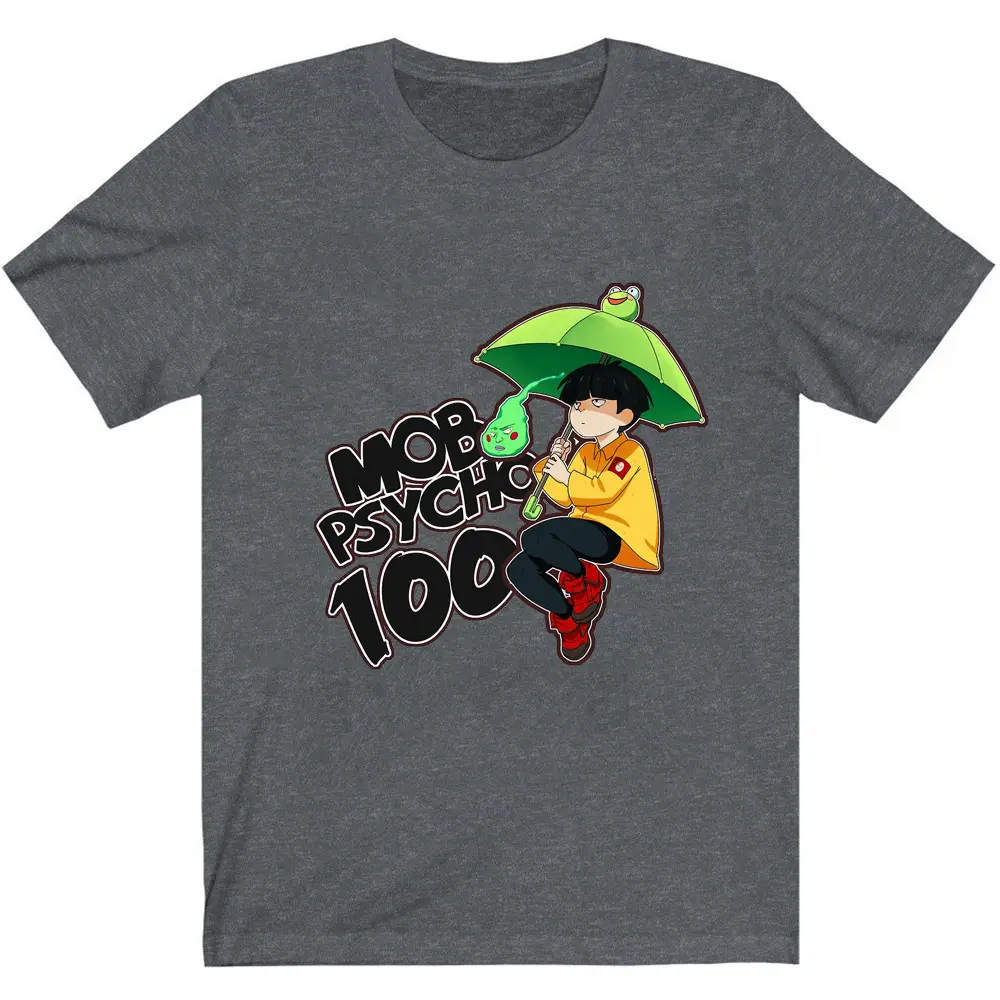 Mob Psycho 100 T-Shirt Light Blue Casual Men Women - Image 8