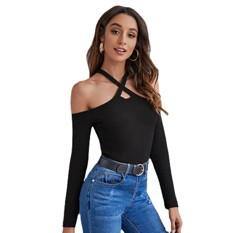 Sexy Off-Shoulder Long Sleeve Top for Women - Image 6