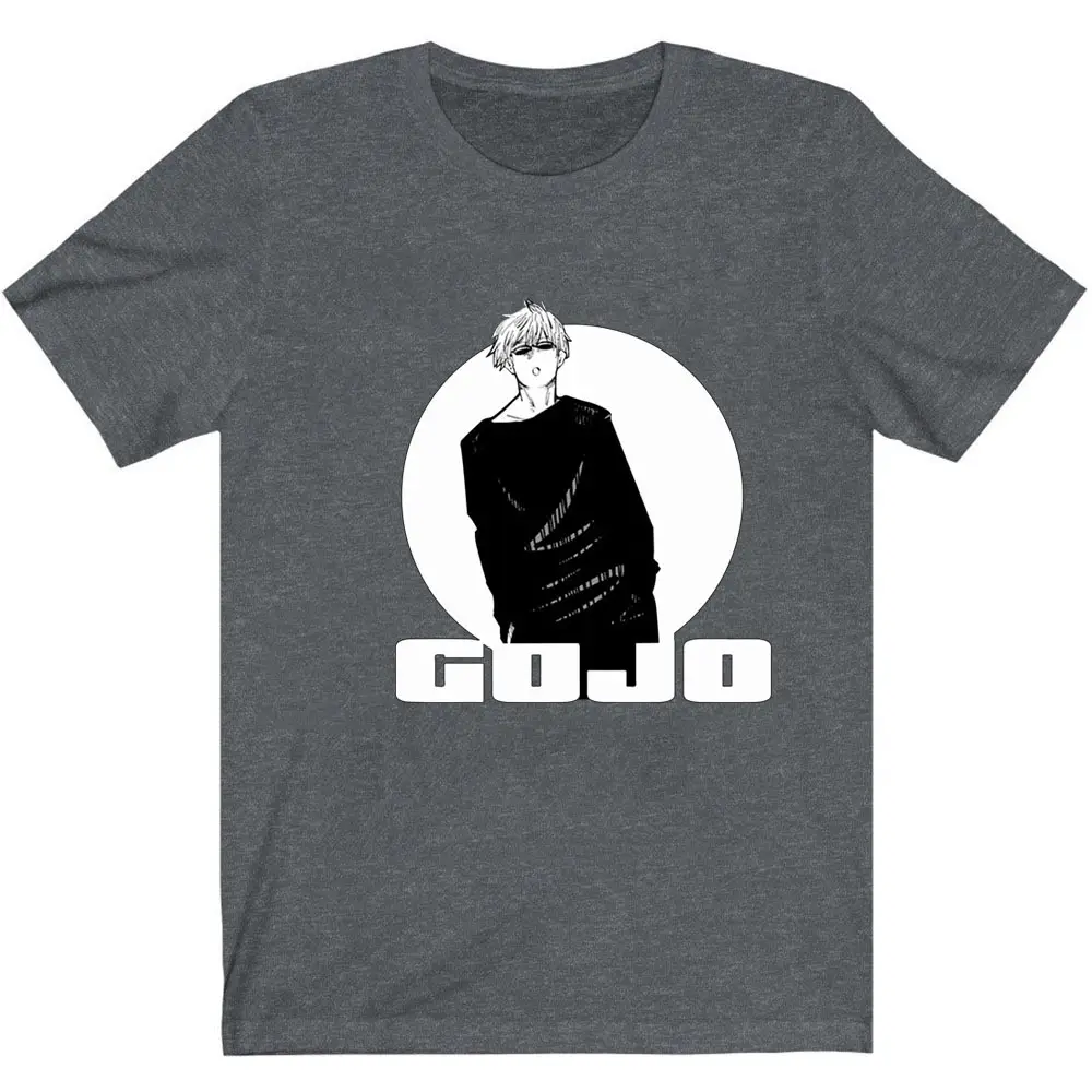 Men Gojo Spell Turn Prin T-Shirt Light Blue