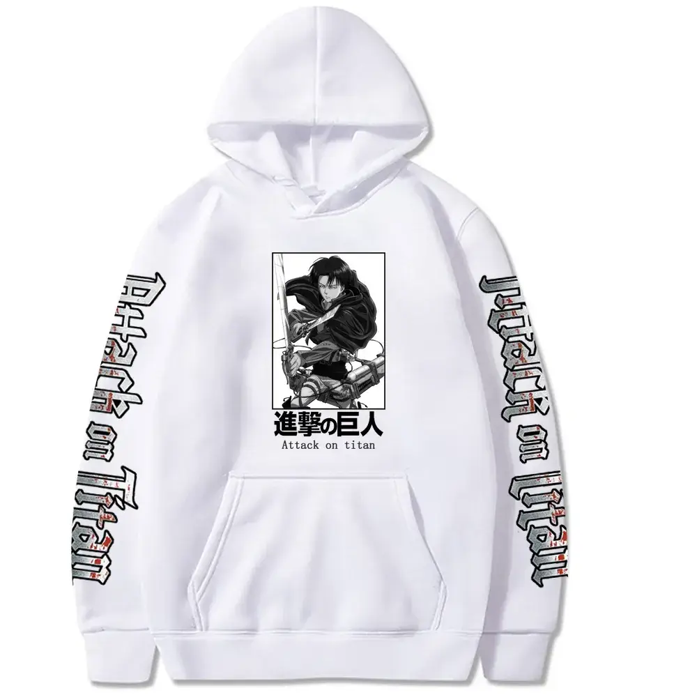 Cross-Brand Attack on Titan Hoodie Men Black - Image 7