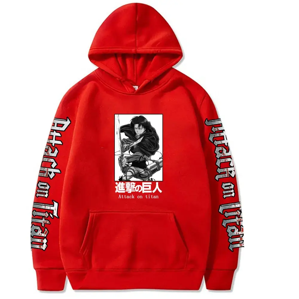 Cross-Brand Attack on Titan Hoodie Men Black - Image 9