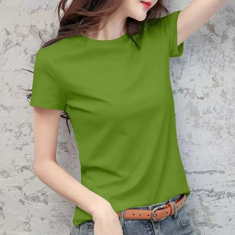 Women Black Half Turtleneck Slim T-Shirt Large - Image 4