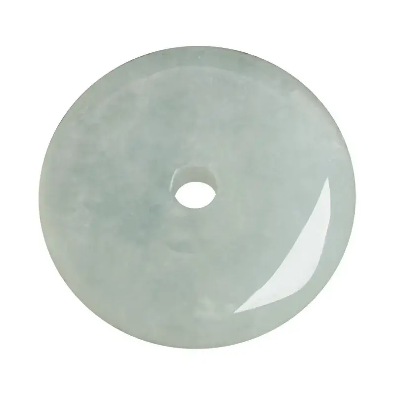 Natural Burmese Jade 13mm Tri-Color Safety Buckle Spacers - Image 5