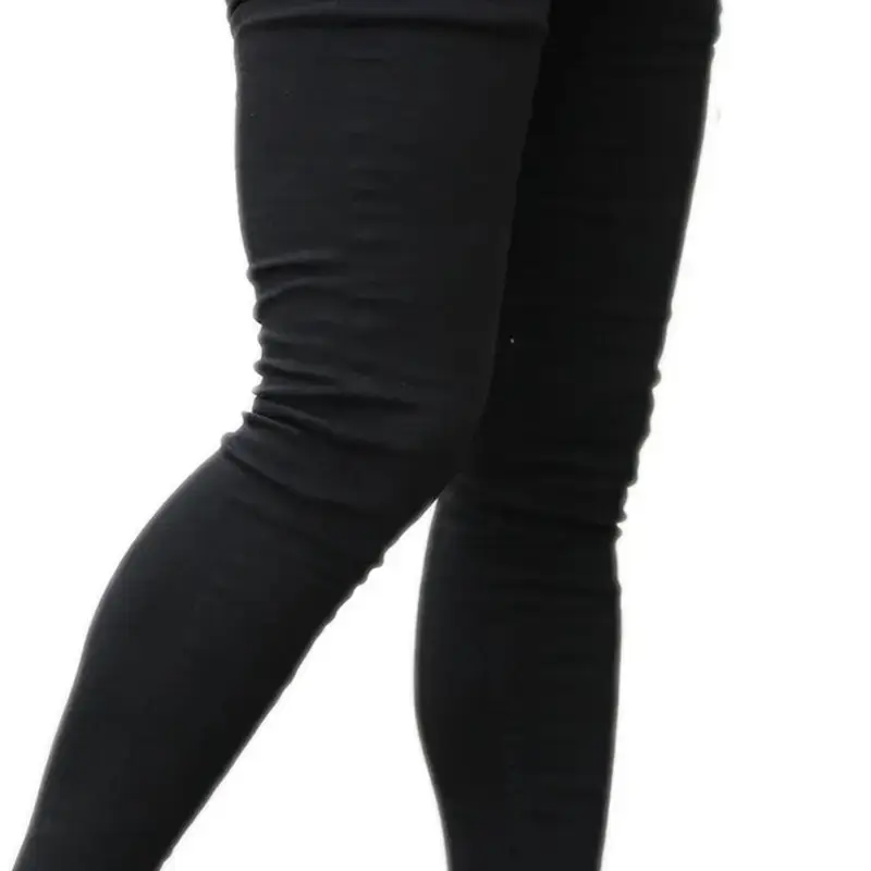 Black Stretch Skinny Jeans for Men - Image 4